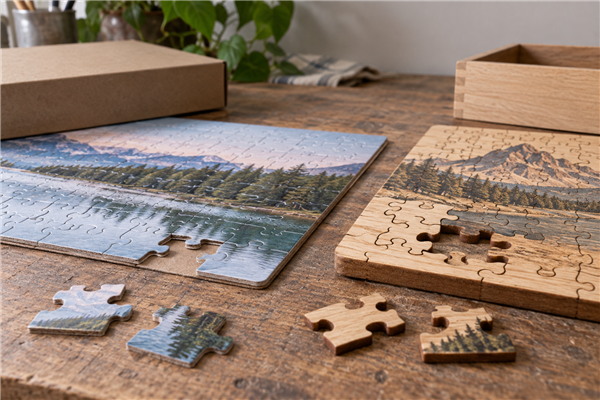 Shipment inspection of What should buyers check for material and finish when sourcing custom puzzle? at a custom puzzle factory