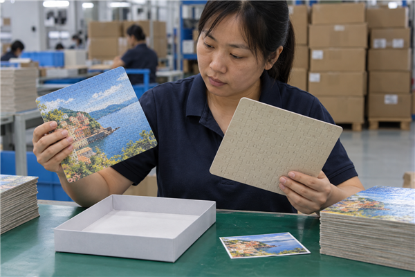 Shipment inspection of Custom Double-Sided Puzzles: A B2B Buyer’s Guide to Artwork, Cut and Packing at a custom puzzle factory