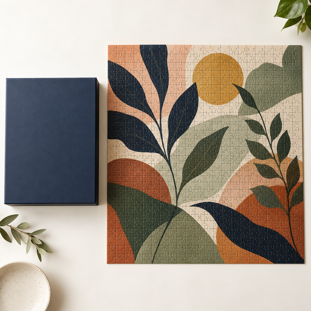 500-piece custom retail jigsaw puzzle with presentation packaging